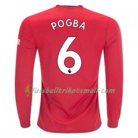 Fußballtrikots Manchester United Paul Pogba 6 2019-2020 Langarm Heimtrikotsatz kaufen